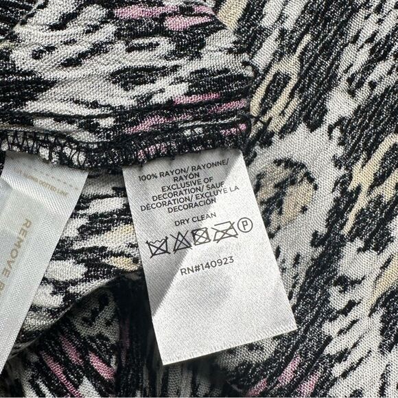 Loft Ikat Tie Neck Tiered Swing Mini Dress Size XS NWT - Picture 10 of 10